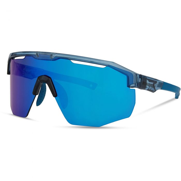 Image of Madison Cipher Sunglasses 3 Lens Pack - Blue Frame / Blue Mirror / Amber / Clear Lens