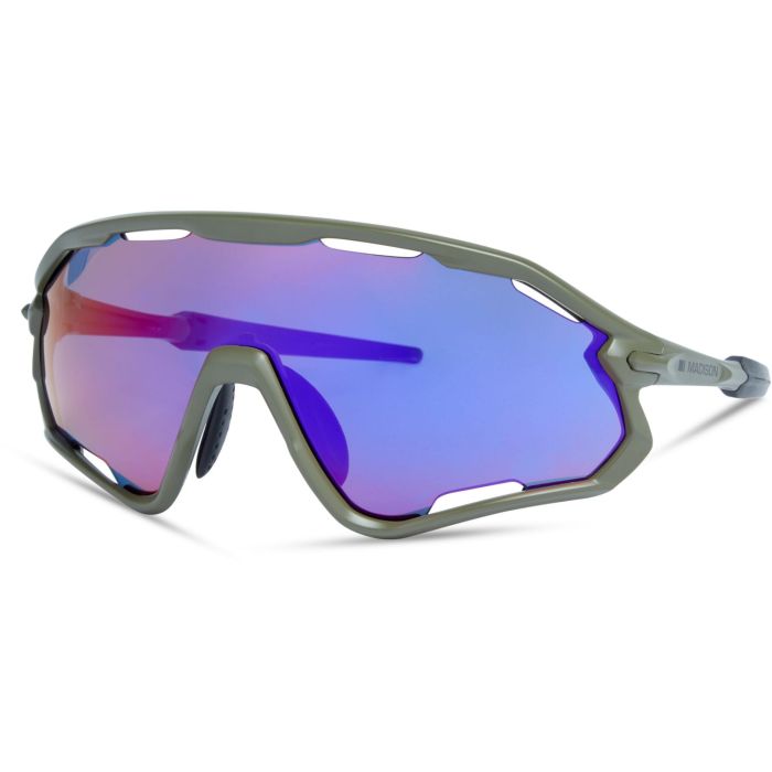 Image of Madison Code Breaker Sunglasses - Midnight Green Frame / Purple Mirror Lens