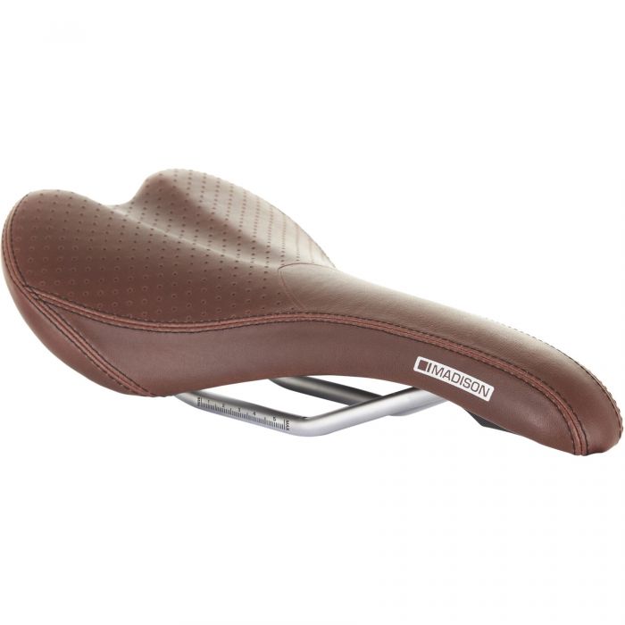 Tweeks Cycles Madison Flux Classic Saddle - Brown | Clearance section. 365 day returns, 0% finance & FREE delivery over £50