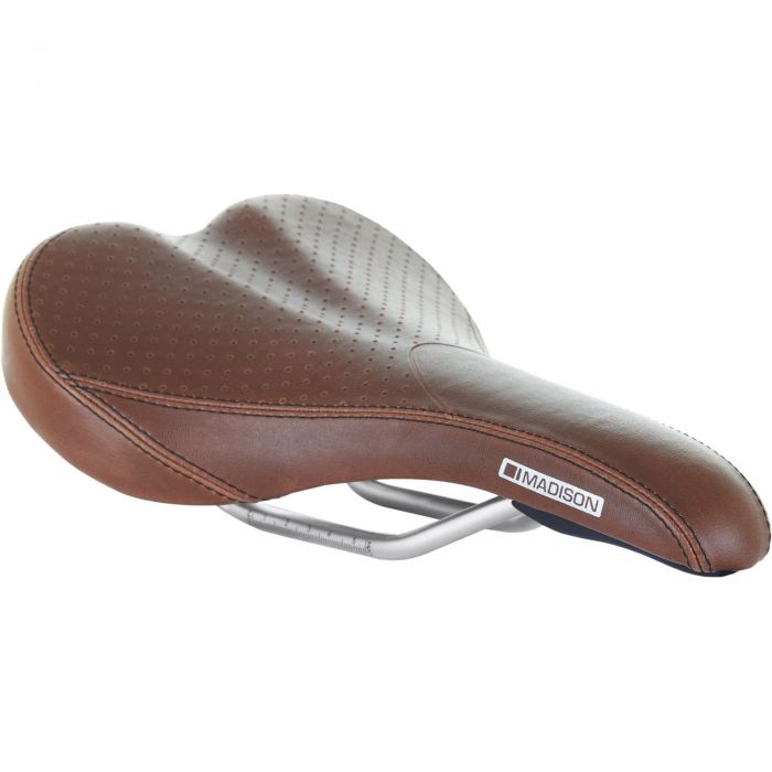 Image of Madison Flux Classic Short Saddle - Brown