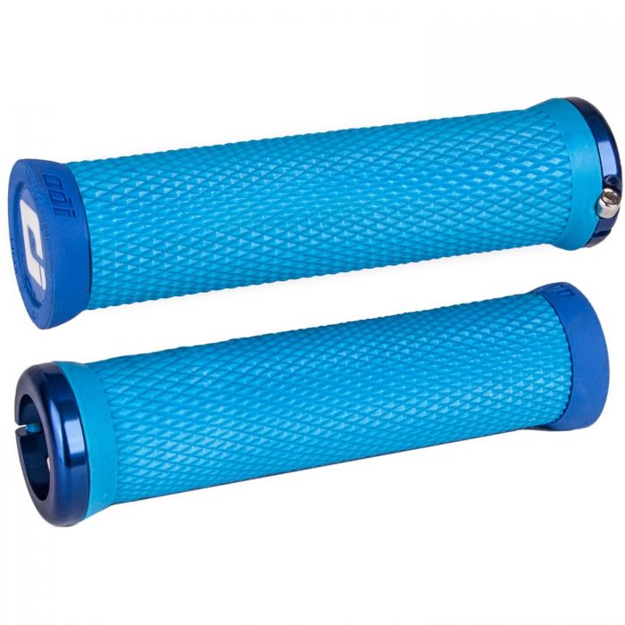 Image of ODI Elite Motion Lock-On Grips - Blue