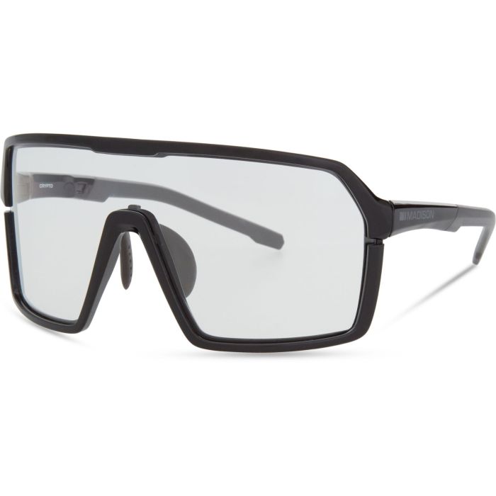 Image of Madison Crypto Sunglasses - Gloss Black Frame / Clear Lens