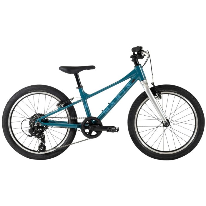 Image of "Marin Coast Trail 20" 7 Kids Bike - 2025" - Teal / Silver