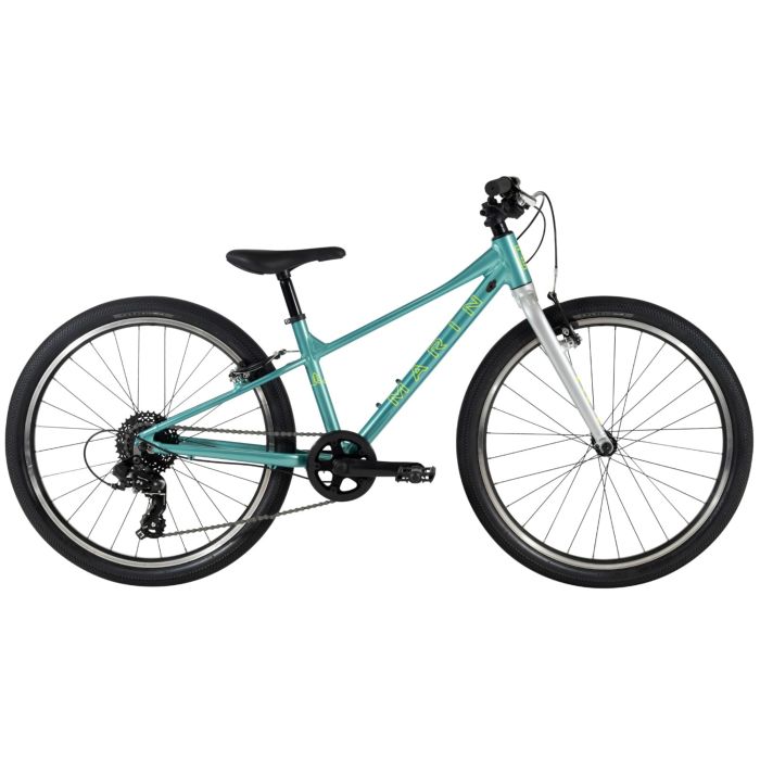 Image of "Marin Coast Trail 24" Kids Bike - 2025" - Teal / Silver