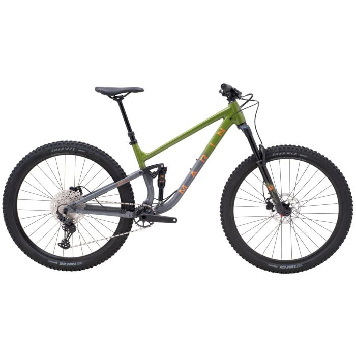 Image of Marin Rift Zone 1 Full Suspension Mountain Bike - 2025 - Small, Green / Grey, 27.5 Inch