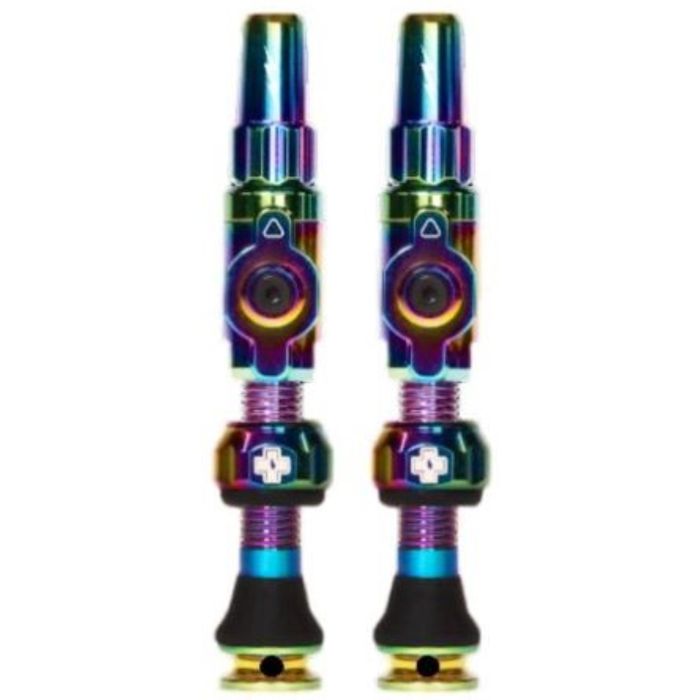 Image of Muc-Off Big Bore Tubeless Valves - Lite, Iridescent, Medium