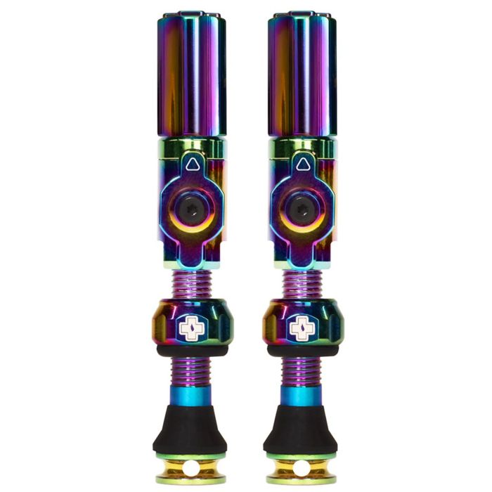 Image of Muc-Off Big Bore Tubeless Valves - Hybrid, Medium, Iridescent