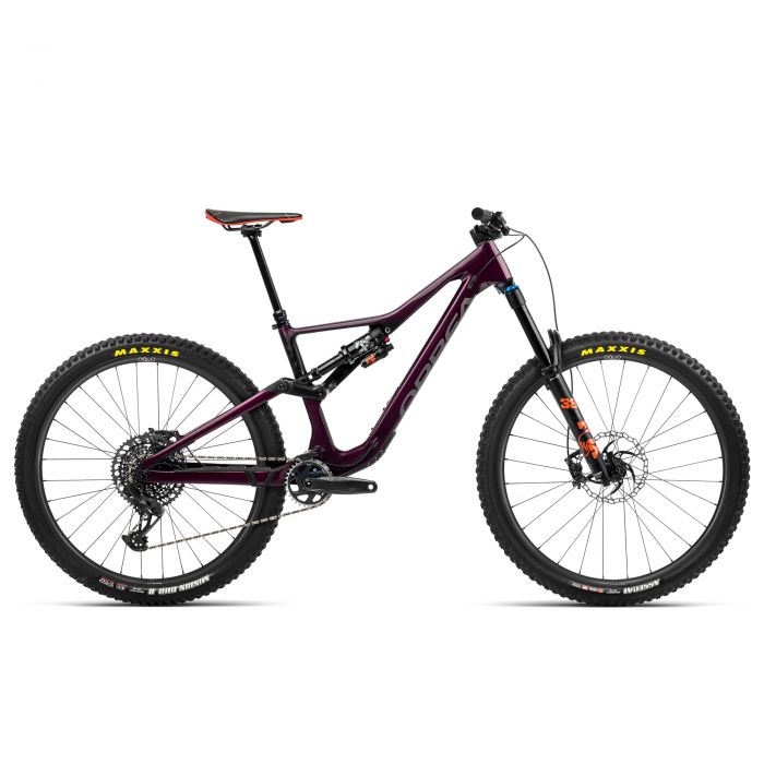 Image of Orbea Rallon M10 Full Suspension Mountain Bike - 2023 - Medium, Metallic Mulberry Gloss Matt