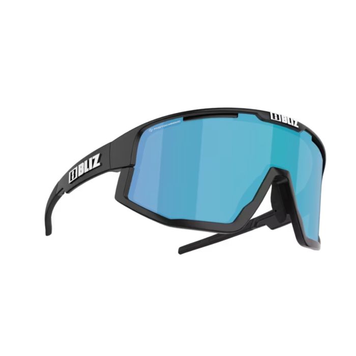 Tweeks Cycles Bliz Fusion Sunglasses - Black/Matt Black Frame / Smoke with Blue Multi Lens | Clearance section. 365 day returns, 0% finance & FREE delivery over £50