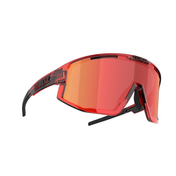 Tweeks Cycles Bliz Fusion Sunglasses - Red Frame / Brown with Red Multi Lens | Clearance section. 365 day returns, 0% finance & FREE delivery over £50