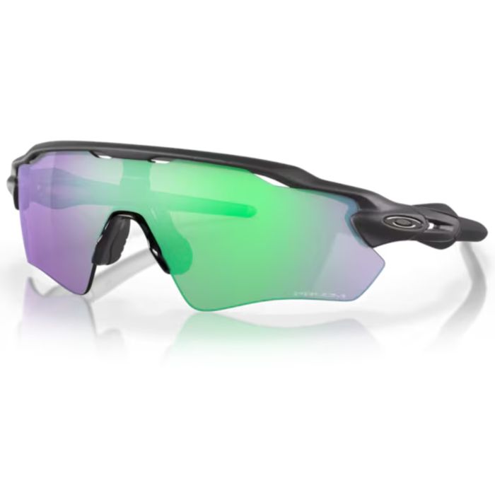 Tweeks Cycles Oakley Radar EV Path Sunglasses - Steel Frame / Prizm Road Jade Lens | Clearance section. 365 day returns, 0% finance & FREE delivery over £50