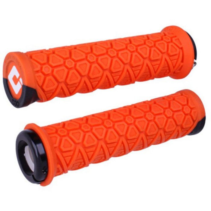 Tweeks Cycles ODI Vanquish MTB Lock On Grips - Orange | Clearance section. 365 day returns, 0% finance & FREE delivery over £50