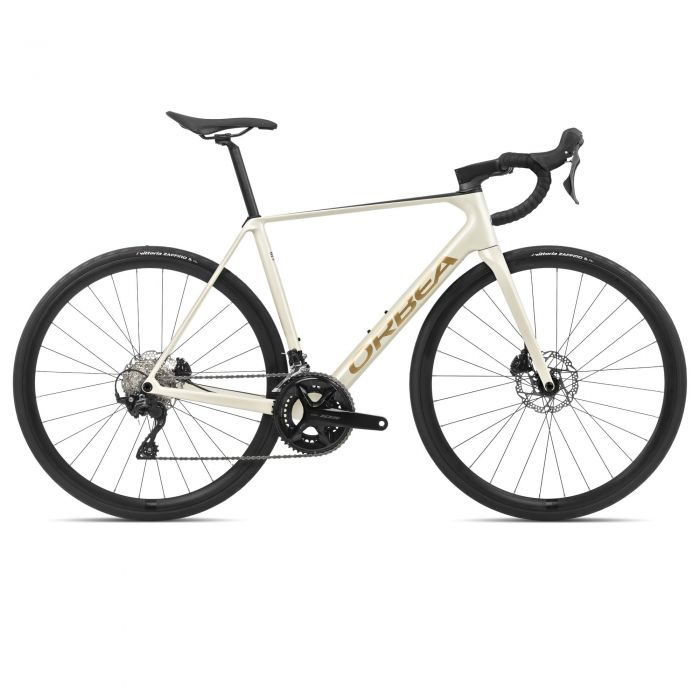 Image of Orbea Orca M30 Road Bike - 2024 - Ivory White-Burgundy (Gloss)-Vulcano (Matt), 53cm
