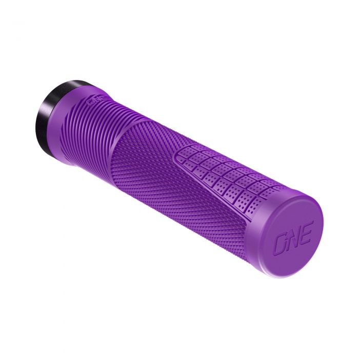 Tweeks Cycles OneUp Components Thin Lock-On Grips - Purple | Clearance section. 365 day returns, 0% finance & FREE delivery over £50