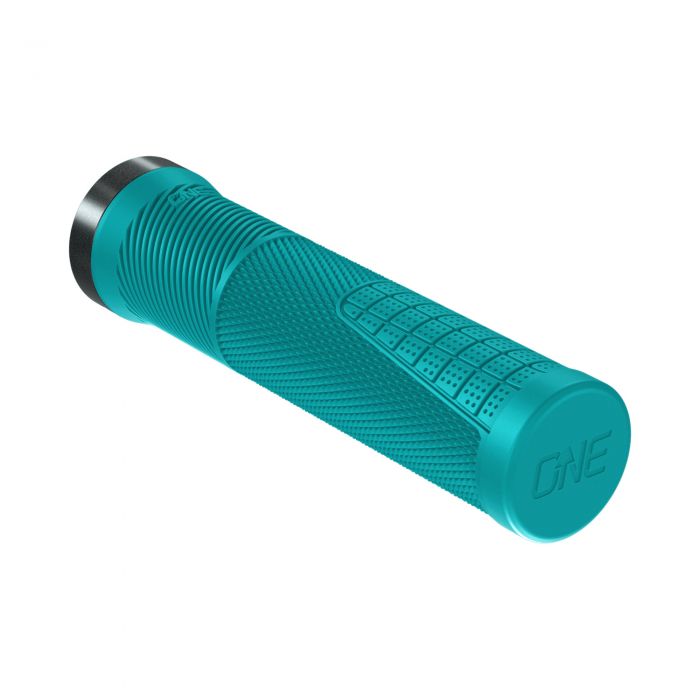 Image of OneUp Components Thin Lock-On Grips - Turquoise