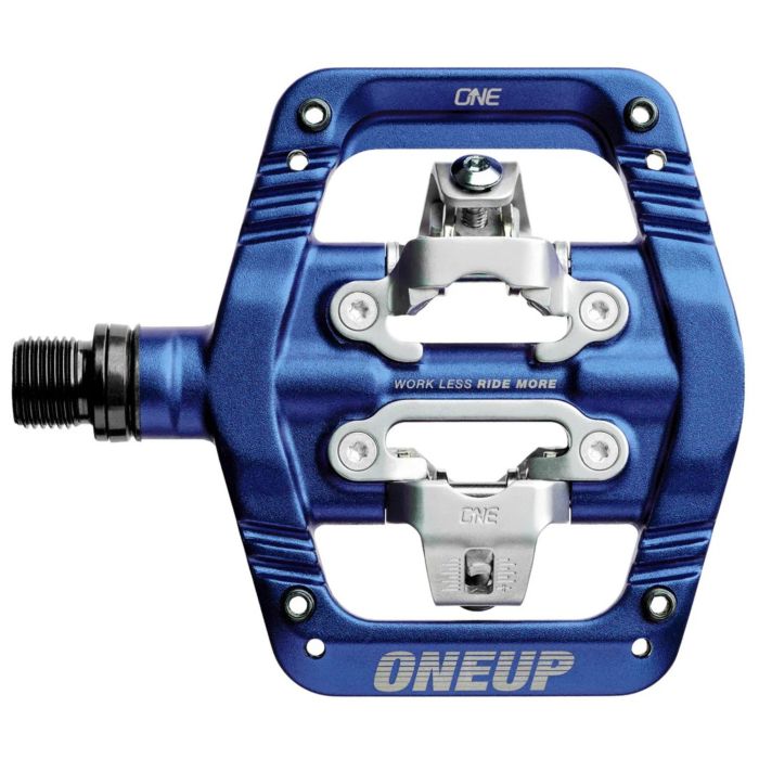 Tweeks Cycles OneUp Components Clip Pedals - Dark Blue | Clearance section. 365 day returns, 0% finance & FREE delivery over £50