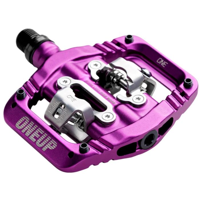 Tweeks Cycles OneUp Components Clip Pedals - Purple | Clearance section. 365 day returns, 0% finance & FREE delivery over £50