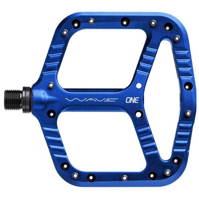 Tweeks Cycles OneUp Components Wave Pedals - Dark Blue | Clearance section. 365 day returns, 0% finance & FREE delivery over £50