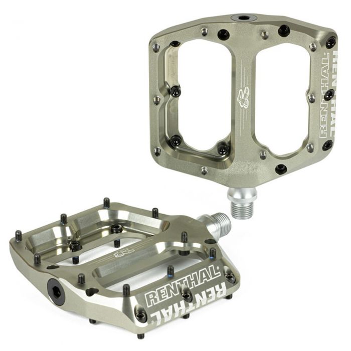 Tweeks Cycles Renthal Revo-F Flat Pedals - AluGold | Clearance section. 365 day returns, 0% finance & FREE delivery over £50