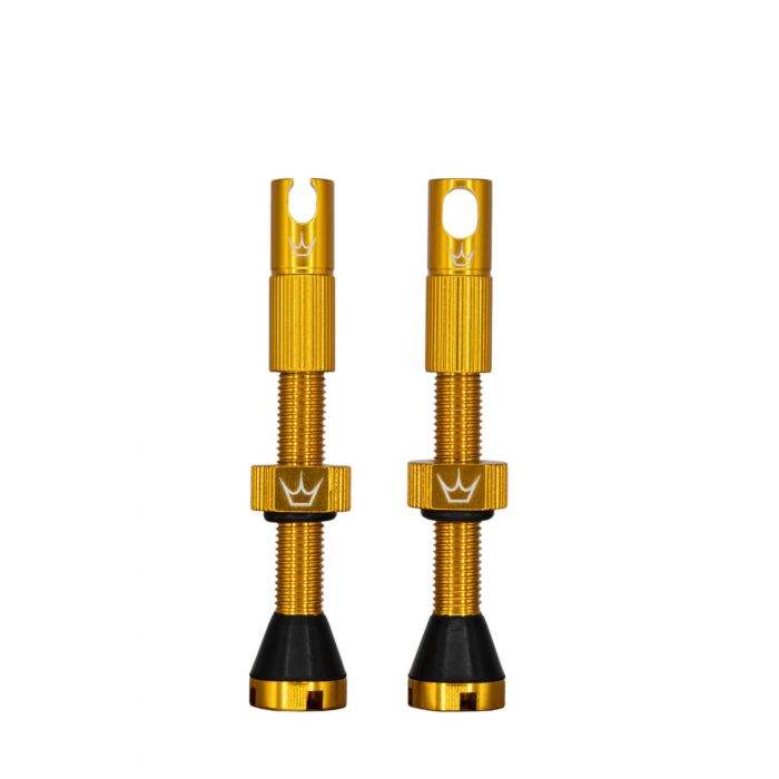 Tweeks Cycles Peaty's x Chris King Tubeless MK2 Valves - 42mmGold | Clearance section. 365 day returns, 0% finance & FREE delivery over £50