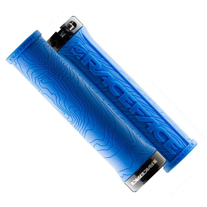 Image of Race Face Half Nelson Lock On Grips - Blue