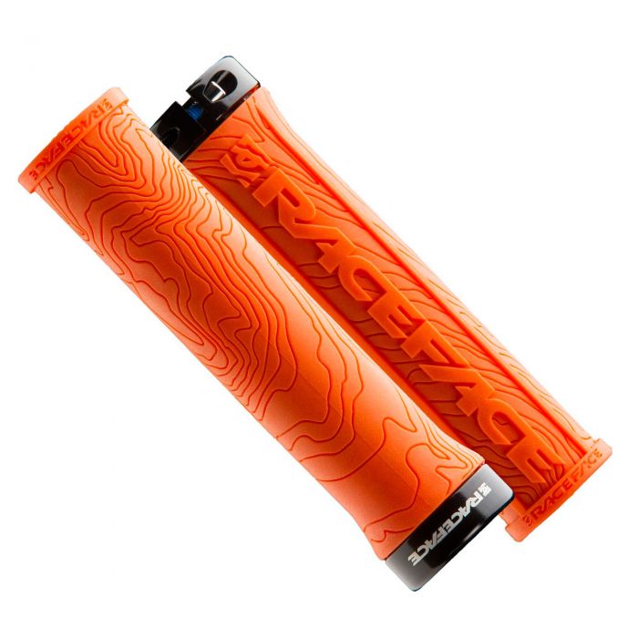 Tweeks Cycles Race Face Half Nelson Lock On Grips - Orange | Clearance section. 365 day returns, 0% finance & FREE delivery over £50