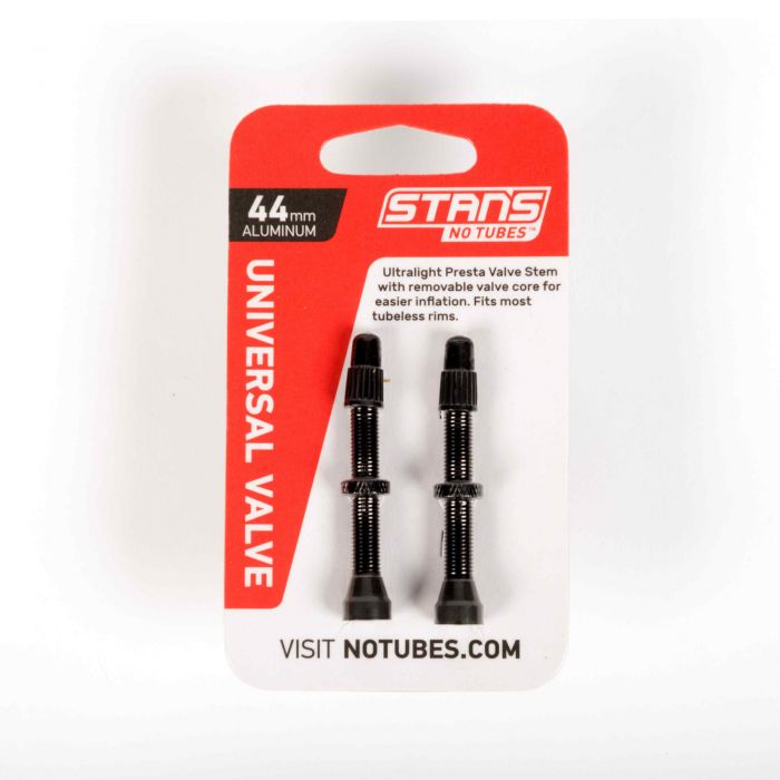 Tweeks Cycles Stans NoTubes Universal Presta Alloy Valve - Black, 44mm | Clearance section. 365 day returns, 0% finance & FREE delivery over £50