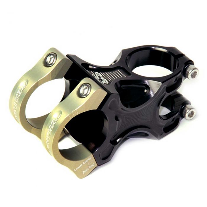 Image of Renthal Apex Stem - 60mm, Black / Gold, 6 Degrees, Aluminium