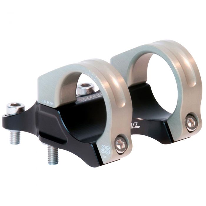 Image of Renthal Integra 35 Direct Mount Stem - Rise: 10mm Rise - Length: 50mm Extension - Clamp: 35mm - Material: CNC Alloy 3-Piece Design