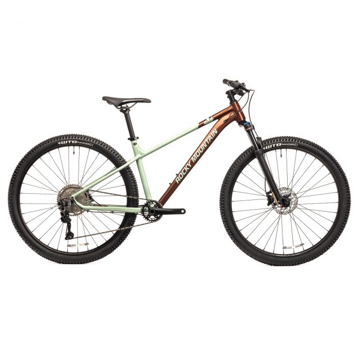 Image of Rocky Mountain Fusion 30 Hardtail Mountain Bike - 2023 - Blue Red, Large