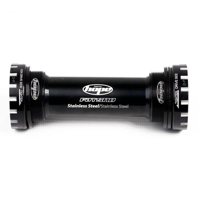 Image of Hope Technology Stainless Bottom Bracket Cups - 24mm Axle - Black, 100mm (Fat Bike)