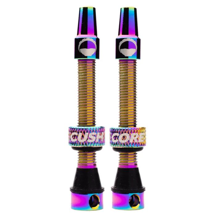 Tweeks Cycles CushCore Tubeless Valves - Oil Slick, 44mm | Clearance section. 365 day returns, 0% finance & FREE delivery over £50