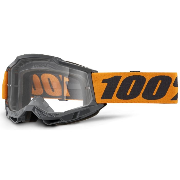 Tweeks Cycles 100% Accuri 2 Goggles - Orange / Clear Lens | Clearance section. 365 day returns, 0% finance & FREE delivery over £50