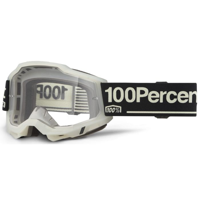 Tweeks Cycles 100% Accuri 2 Goggles - Glow / Clear Lens | Clearance section. 365 day returns, 0% finance & FREE delivery over £50
