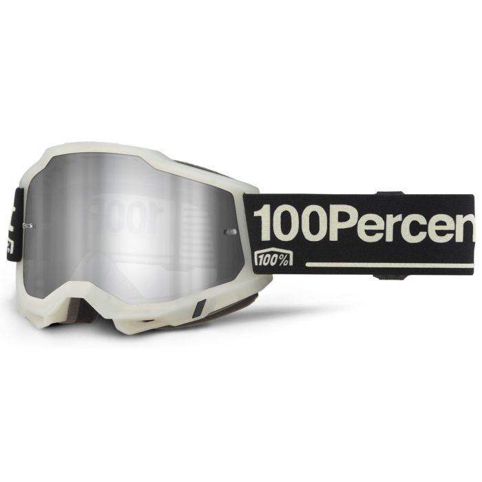 Tweeks Cycles 100% Accuri 2 Goggles - Glow / Mirror Silver Lens | Clearance section. 365 day returns, 0% finance & FREE delivery over £50