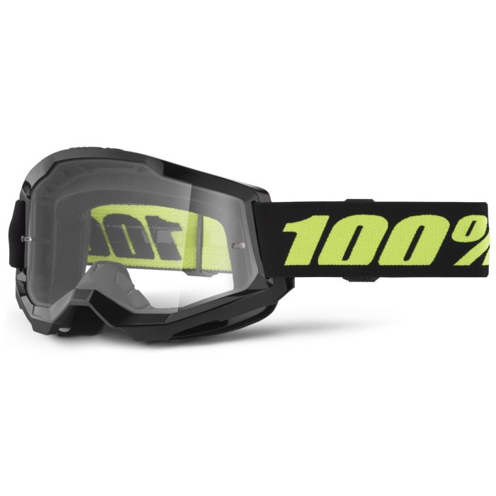 Tweeks Cycles 100% Strata 2 Goggles - Solar Eclipse / Clear Lens | Clearance section. 365 day returns, 0% finance & FREE delivery over £50