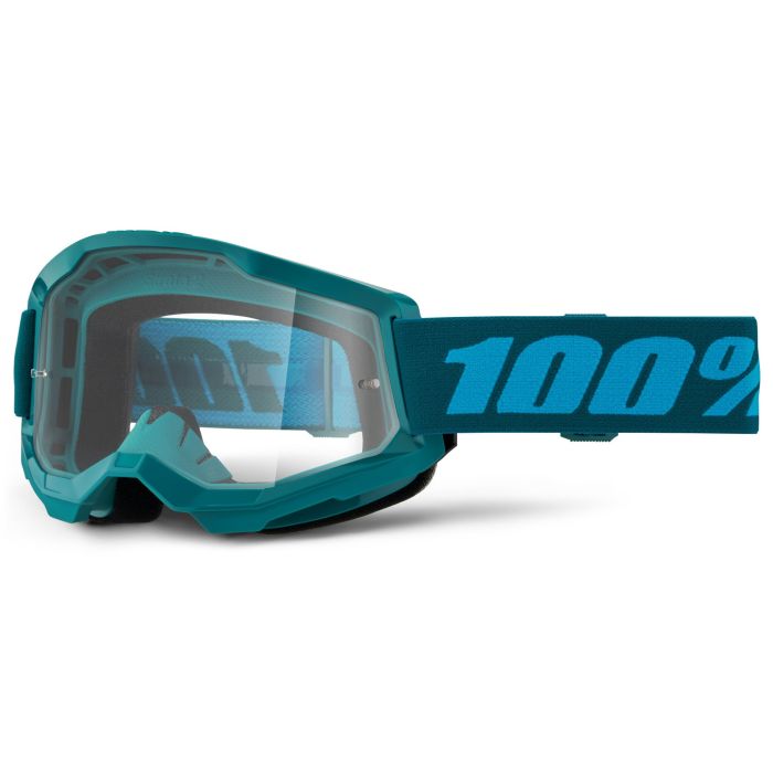 Tweeks Cycles 100% Strata 2 Goggles - Stone / Clear Lens | Clearance section. 365 day returns, 0% finance & FREE delivery over £50