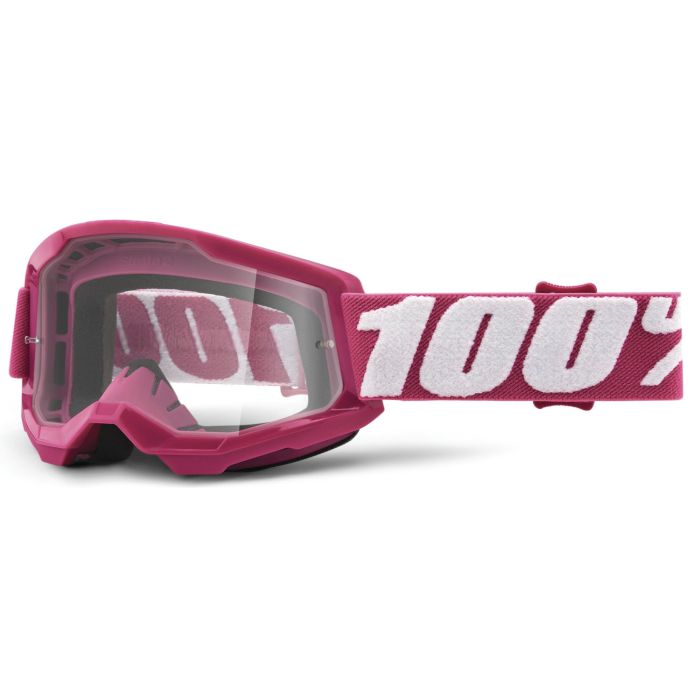 Tweeks Cycles 100% Strata 2 Junior Goggles - Fletcher / Clear Lens | Clearance section. 365 day returns, 0% finance & FREE delivery over £50