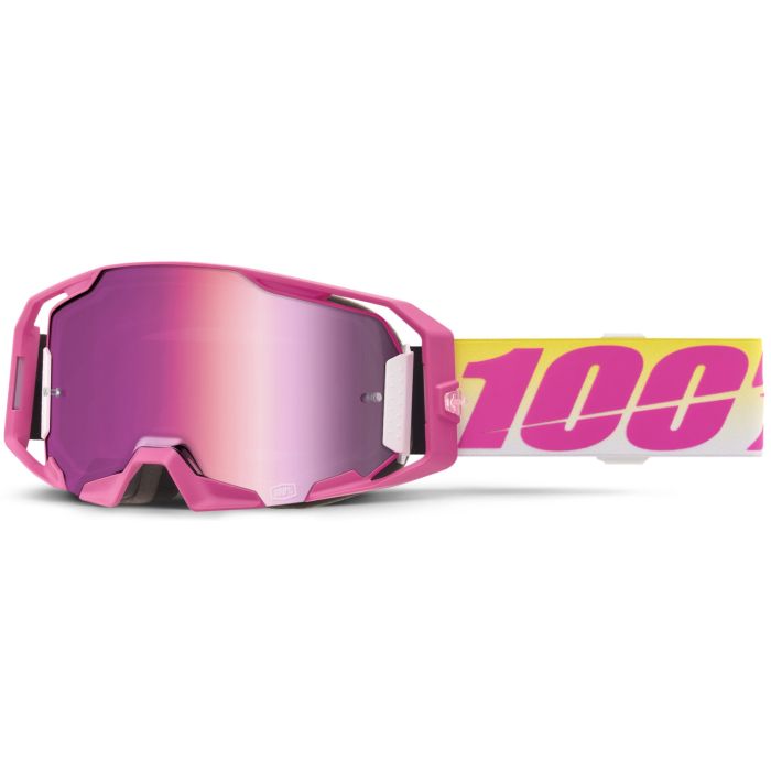 Tweeks Cycles 100% Armatic Goggles - Sellars / Mirror Pink Lens | Clearance section. 365 day returns, 0% finance & FREE delivery over £50