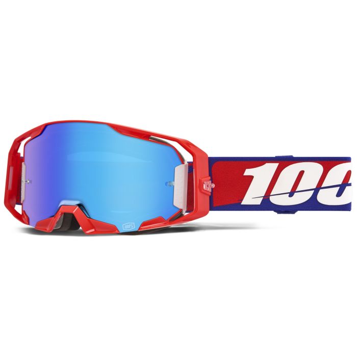 Tweeks Cycles 100% Armatic Goggles - Best / Mirror Blue Lens | Clearance section. 365 day returns, 0% finance & FREE delivery over £50