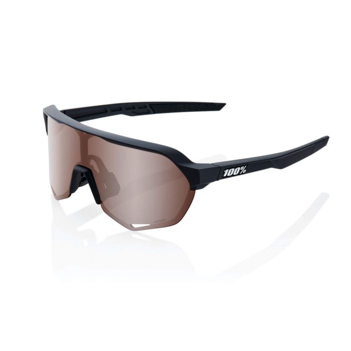 Tweeks Cycles 100% S2 Sunglasses - Soft Tact Black HiPER Crimson Silver Mirror Lens | Clearance section. 365 day returns, 0% finance & FREE delivery over £50