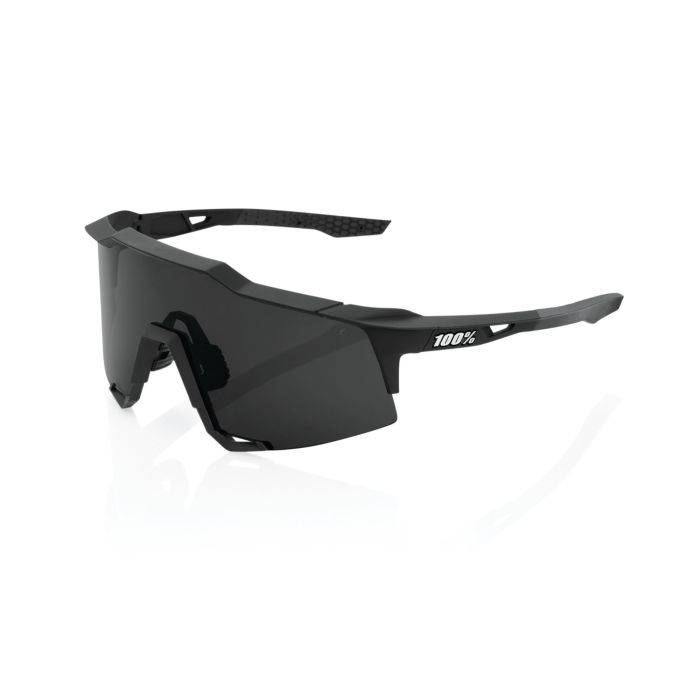 Image of 100% Speedcraft Sunglasses - Soft Tact Black Smoke Lens