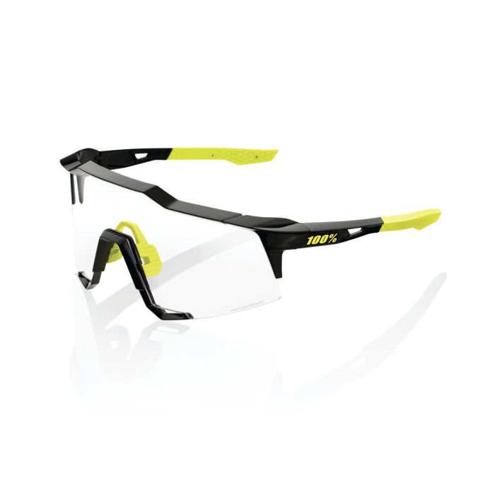 Image of 100% Speedcraft Sunglasses - Gloss Black Photochromic Lens