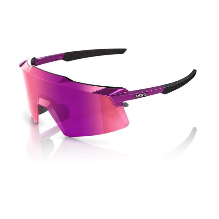 Image of 100% Aerocraft Sunglasses - Gloss Purple Chrome Purple Multilayer Mirror Lens