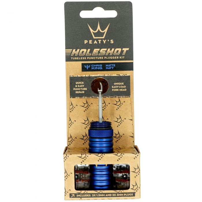 Image of Peaty's Holeshot Tubeless Puncture Plugger Kit - Navy