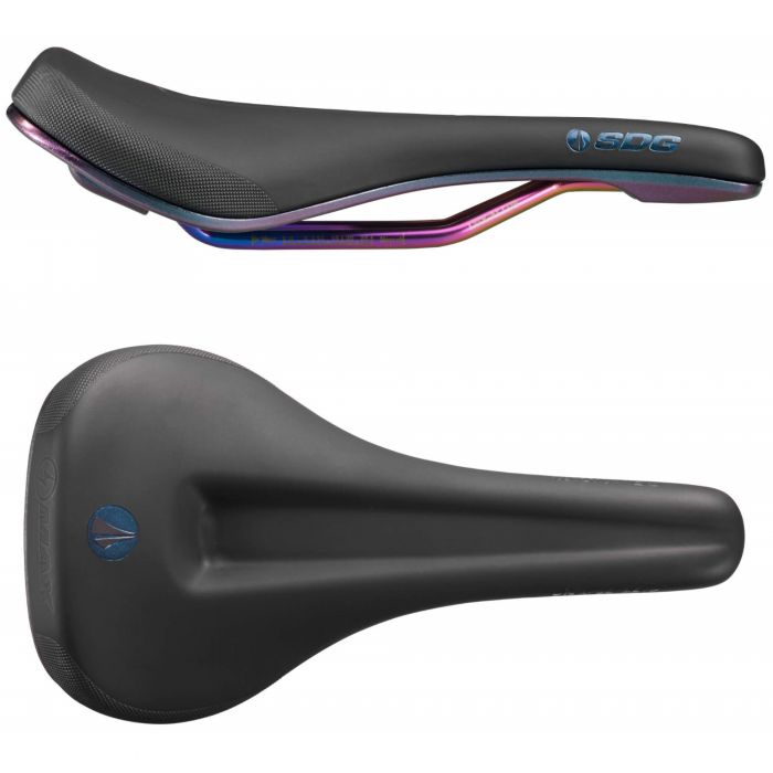 Tweeks Cycles SDG Bel Air V3 Max Lux-Alloy Saddle - Black / Oil Slick | Clearance section. 365 day returns, 0% finance & FREE delivery over £50