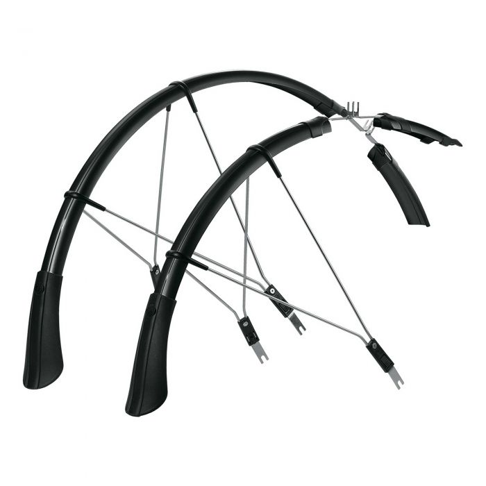 Image of SKS Race Blade Long Mudguards - Black - Fit 18-25mm Tyres