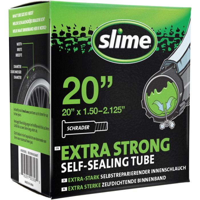 Tweeks Cycles Slime Smart Self-Sealing Inner Tube - Schrader20 x 1.50-2.125  - 20 x 1.5-2.125 | Clearance section. 365 day returns, 0% finance & FREE delivery over £50