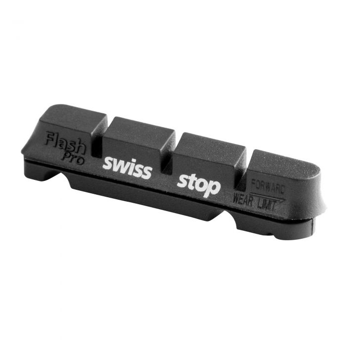 Image of Swissstop Flash Pro Replacement Pads - Aluminium Rims - Original Black