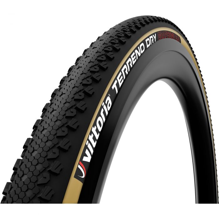 Tweeks Cycles Vittoria Terreno Dry Gravel Tyre - 700 x 38Black / TanFolding | Clearance section. 365 day returns, 0% finance & FREE delivery over £50